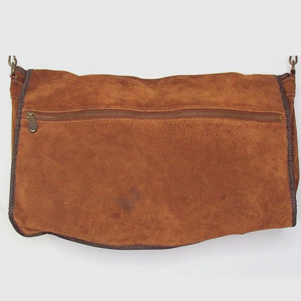 Wilsons Leather M. JULIAN Suede Messenger Bag Tote